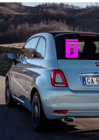 tanuló vezető matrica