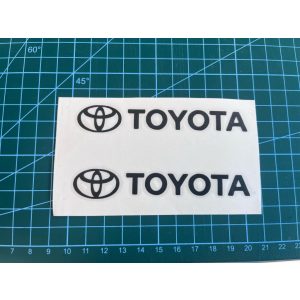 TOYOTA felirat 2db autósmatrica (fekete, 10cm)