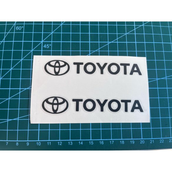 TOYOTA felirat 2db autósmatrica (fekete, 10cm)