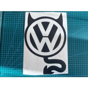 Volkwagen ördög autósmatrica (fekete, 30cm)