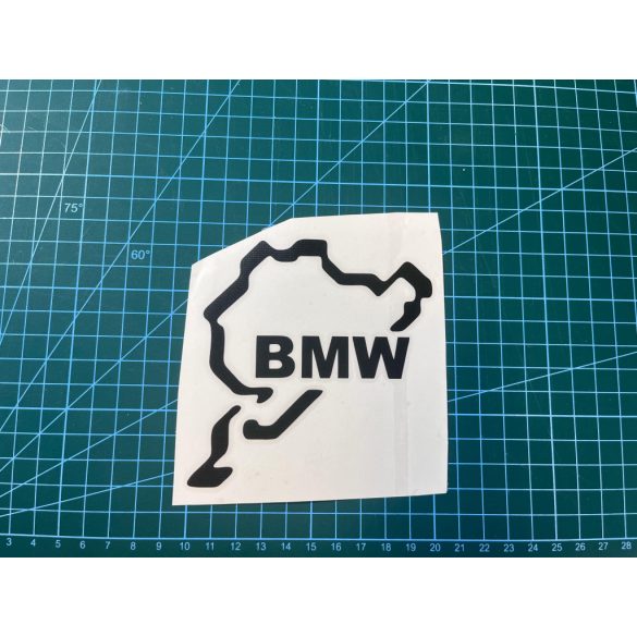 BMW Nürburgring 2 autó matrica (fekete 10cm)