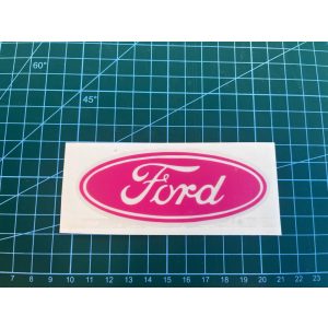 FORD logo  autó matrica (rózsaszín 10cm)