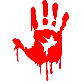 Horror véres kéznyom tuning matrica