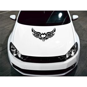 Díszes szív tuning matrica (30x50 cm)