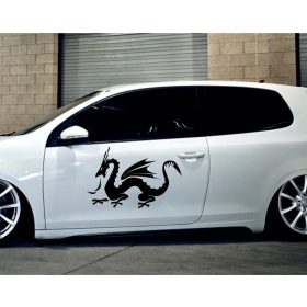 Tüzet hányó sárkány tuning matrica (30x46 cm)