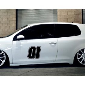 01-es szám tuning matrica