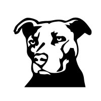 Amstaff autó matrica