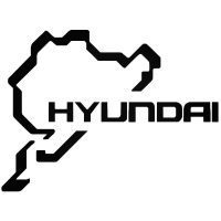 Hyundai autó matrica