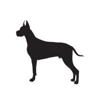 Német dog autó matrica