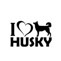 Husky autó matrica