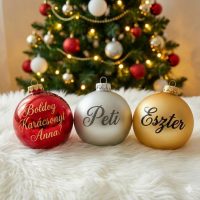 Egyedi karácsonyi gömb - névre szóló ajándék
