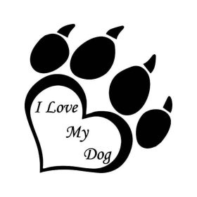 Szeretem  a kutyámat matrica