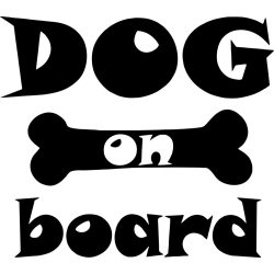 Dog on board matrica