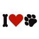 I Love dogs matrica