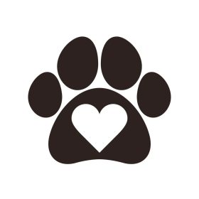 Szivecske a tappancsban matrica