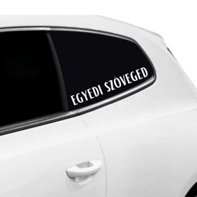 Egyedi szélvédő matrica saját szöveggel 2