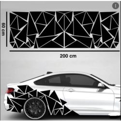 HÁROMSZÖG tuning matrica 60cm x 200 cm 