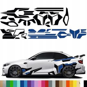 Autó 2 színű tuning autómatrica 1 oldal