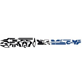 Autó 2 színű tuning autómatrica 1 oldal