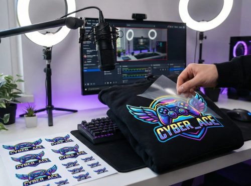 Influencer Merch indító csomag - Egyedi vasalható logó ív