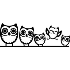 Bagoly család matrica