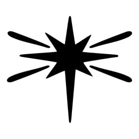 Csillagszóró matrica