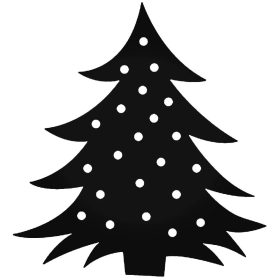 Karácsonyfa minta matrica 