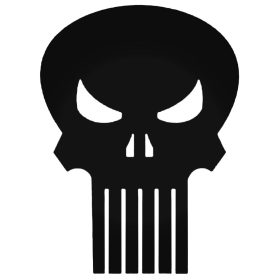 Corvette verseny halálfej matrica