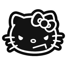 Gonosz Hello Kitty matrica