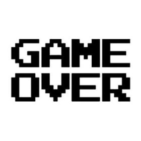 Game Over felirat Autómatrica