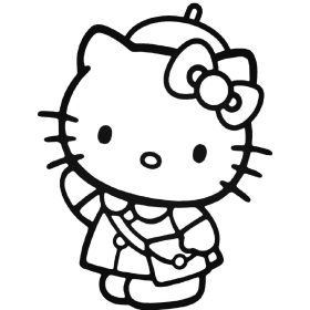 Hello Kitty utazó autómatrica