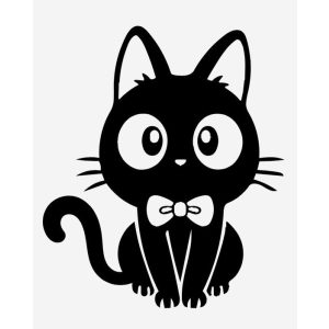 nyakkendős cica matrica