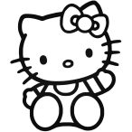 Integető Hello Kitty matrica