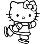 Hello Kitty matrica korcsolya