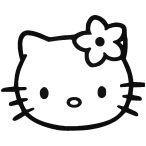 Hello Kitty matrica fej 1