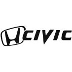 Honda matrica Civic jel és felirat