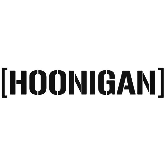 Hoonigan felirat "1" - Autómatrica