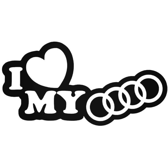 I Love My Audi matrica