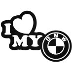 I Love My BMW matrica