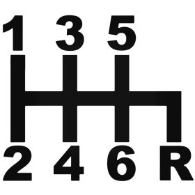 Autó váltó felirat - Szélvédő matrica