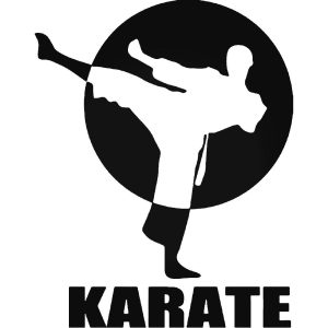 Karate felirat matrica