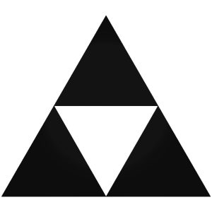 Zelda triforce "1" matrica