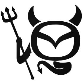 Mazda Ördög matrica