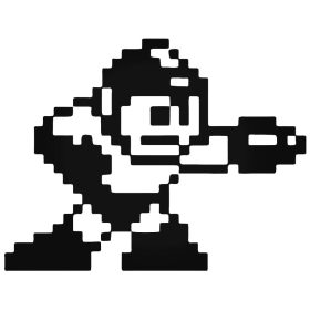 Mega Man 8-bit "1" matrica