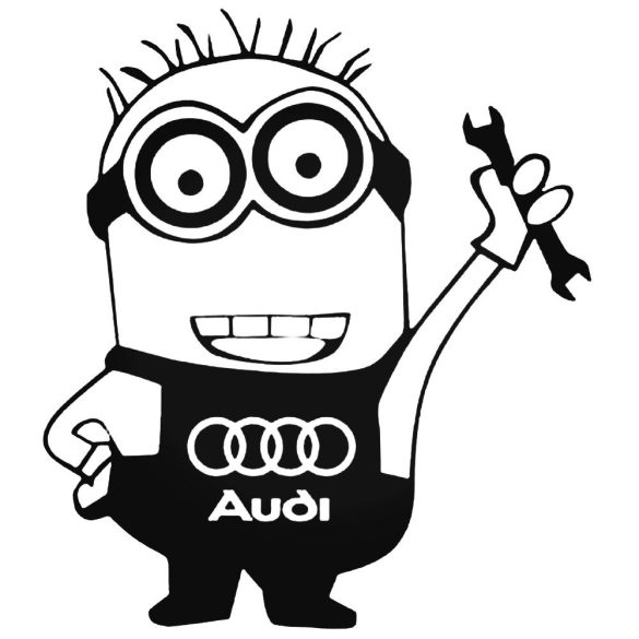 Audi matrica Minion szerelő