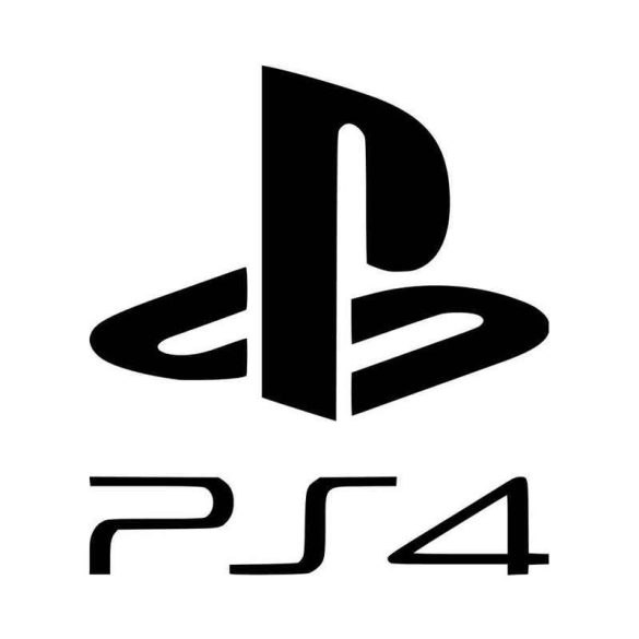 PS4 felirat és logó matrica