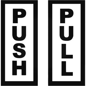 Push Pull felirat "2" Autómatrica