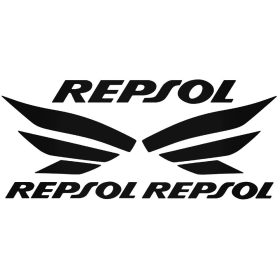 3x Repsol felirat - Szélvédő matrica