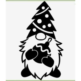 Santa karácsonyi matrica