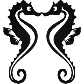 Tengeri csikók matrica